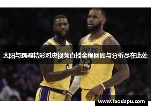 太阳与鹈鹕精彩对决视频直播全程回顾与分析尽在此处