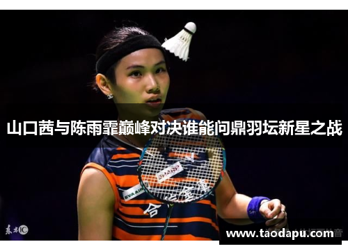 山口茜与陈雨霏巅峰对决谁能问鼎羽坛新星之战