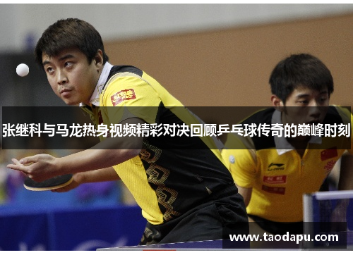张继科与马龙热身视频精彩对决回顾乒乓球传奇的巅峰时刻